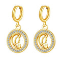 Alloy Zircon Earrings