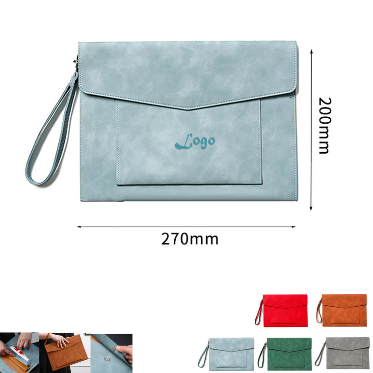 Portable PU Leather A4 Document Bag