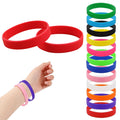 Solid Color Silicone Wristbands, Suitable For Teens & Adults