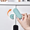 Closet Double Lock Kids Invisible Push Button Folio Lock