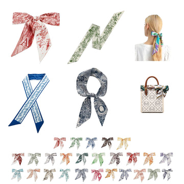 Neckerchief Long Hair Ribbon Neck Scarf Handbag Wrap Neck
