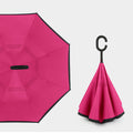Inversion Auto Open Umbrella w/ C-Shape Handle