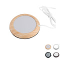 USB Heated Metal & Wood Coffee Coaster