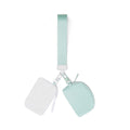 Women Mini Zip Around Wristlet Dual Pouch