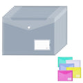 A4 Size Poly Envelopes With Label Pocket Folders