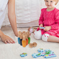 Desktop Wooden Bowling Game Set With Gift Box