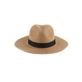 Wide Brim Straw Woven Panama Roll-Up Hat
