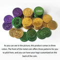 Shamrock Shaped Metal Coin For St. Patrick's Day Party Gift