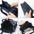 Zipper Hook And Loop Grocery Shopping Tote Shoulder Bag