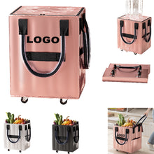 Foldable Shopping Luggage Bag With Wheels