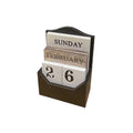 Wooden Perpetual Calendar Desktop Ornament