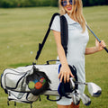 Nylon Mesh Golf Ball Bag With Drawstring Closure