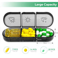 Portable Pill Box Weekly Pill Organizer 7 Day 3 Times