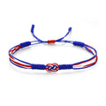Olympic Handmade Country Flags Infinity String Bracelet