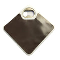 Square Coaster With Bottle Opener For Portable Home Users