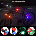Bicycle Front Rear Strobe Batteries Included Frog Led Light