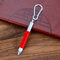 6 In 1 Metal Tool Pen With Carabiner