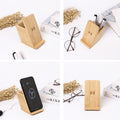 5W Bamboo 3 In 1 Wireless Charger Stand