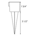 1.5" Rain/Sprinkler Gauge Outdoor Water Measuring Tool