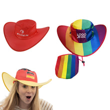 Full Color Foldable Cowboy Hat With Pouch