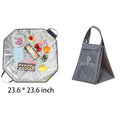 2 In 1 Foldable Insulated Lunch Tote Bag/ Picnic Mat