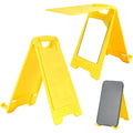 Foldable Warning Sign Phone Holder W/Mirror