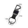 Genuine Leather Bottle Opener Keychain