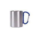 12 Oz Stainless Steel Camping Mug With Carbiner