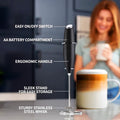 Electric Powerful Milk Frother Handheld Foam Maker