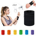 Zipper Sports Wristband with Pouch