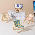 Custom Wooden Beach Chair Phone Holder