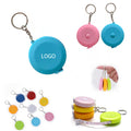 Push Button Retractable Tape Measure Key Chains