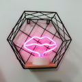 Lip Shaped Led Neon Signs With Stand