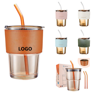 14-Oz Coffee Cup With Lid And Straw