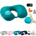 Inflatable Travel Neck Pillow Set