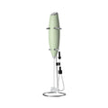 Electric Handheld Milk Frother W/Holder