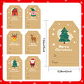 250pcs Christmas Gift Tags (2.95 x 1.6 Inch)