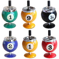 Creative Billiards Shaped Ashtrays Windproof Metal Ashtray