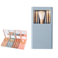 Travel Size Makeup Brushes Set With Case And Mirror
