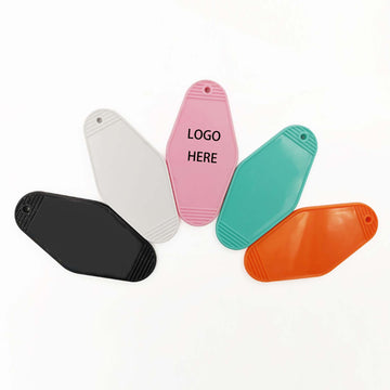 Diamond-Shaped Plastic Key Tag