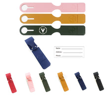 Long Pu Leather Luggage Tags