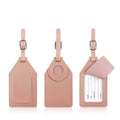 Pu Luggage Tag With Air Tag Holder