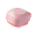 Pet Bath Silicone Brush With Shampoo Dispenser