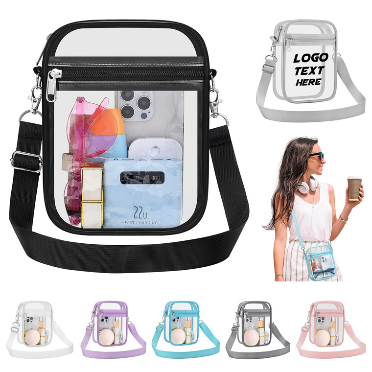 Stadium Approved Clear PVC Crossbody Bag