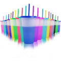 24oz Color Sensitive Cups With Lids And Straws