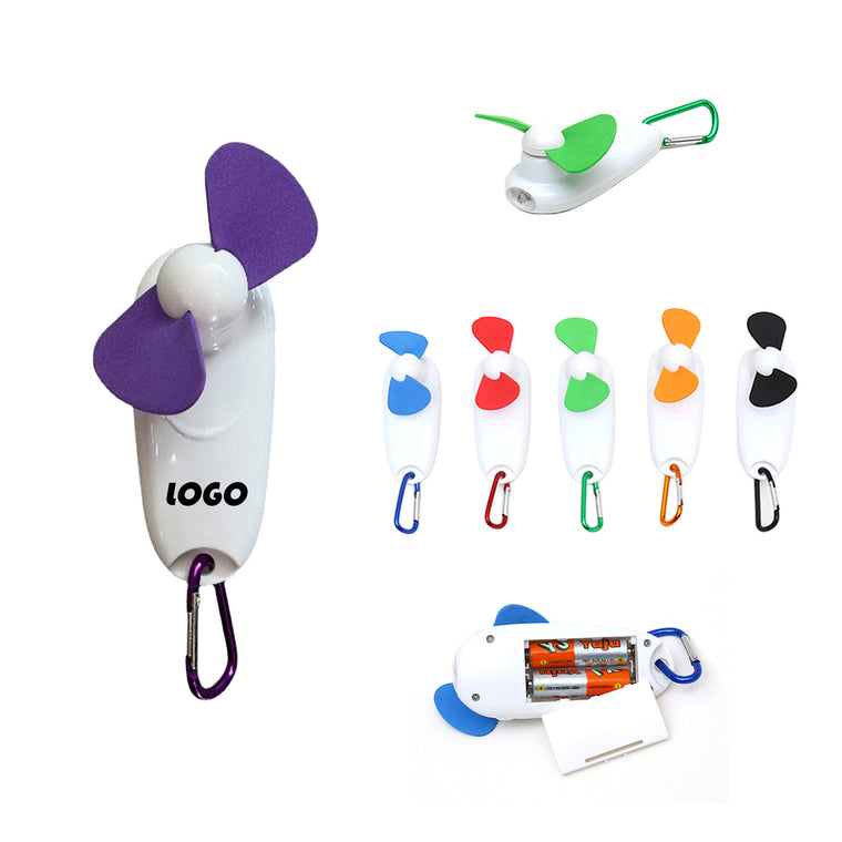 2-in-1 Mini Fan With Flashlight