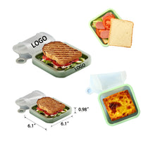 Silicone Square Sandwich And Toast Takeaway Lunch Box