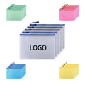 A4 Zipper Transparent Grid Style File Bag