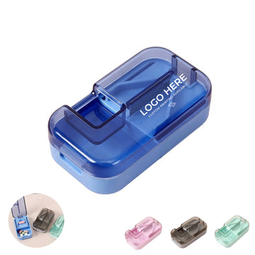 2-in-1 Tablet Cutter Compact Pill Splitting Tool