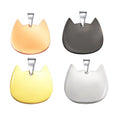 Cat Shape Stainless Steel Pet Tag